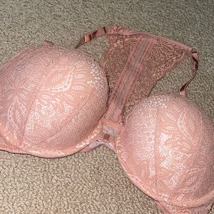 Pink lace push up bra Victoria’s Secret